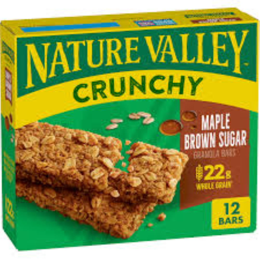 NATURE VALLEY GRANOLA BAR MAPLE &B/SUGAR 252GM